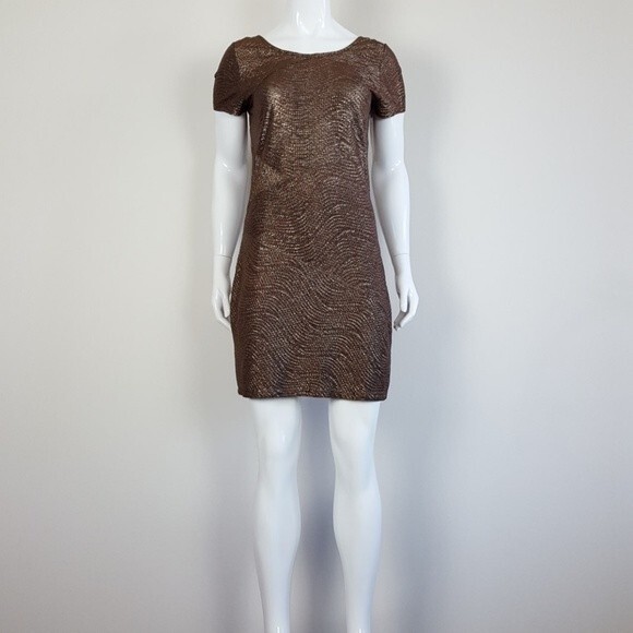 Free People Metallic Scoop Back Dress - Picture 3 of 9